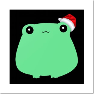 Christmas Frog Posters and Art